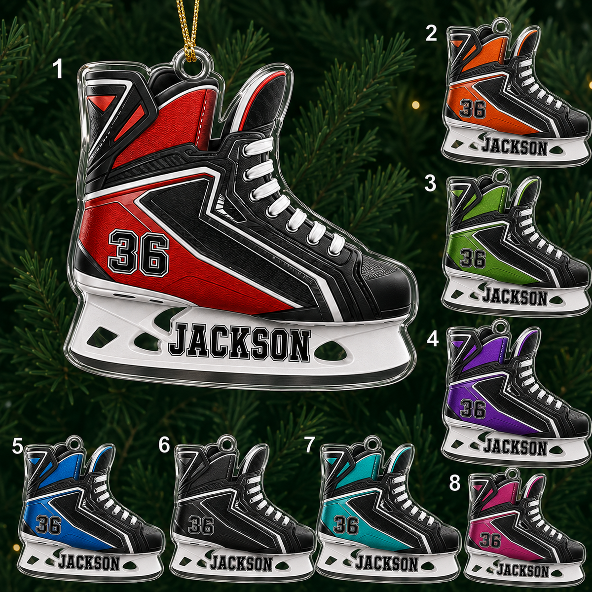 Hockey Acrylic Style 7
