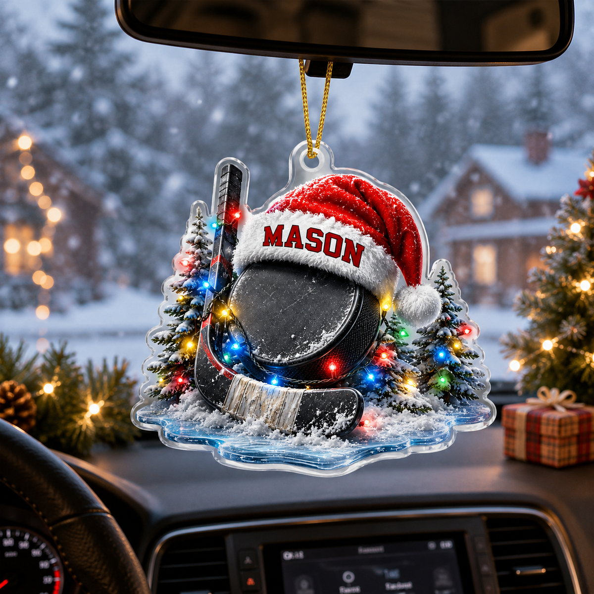 Custom Sports Christmas Acrylic - Ice Hockey
