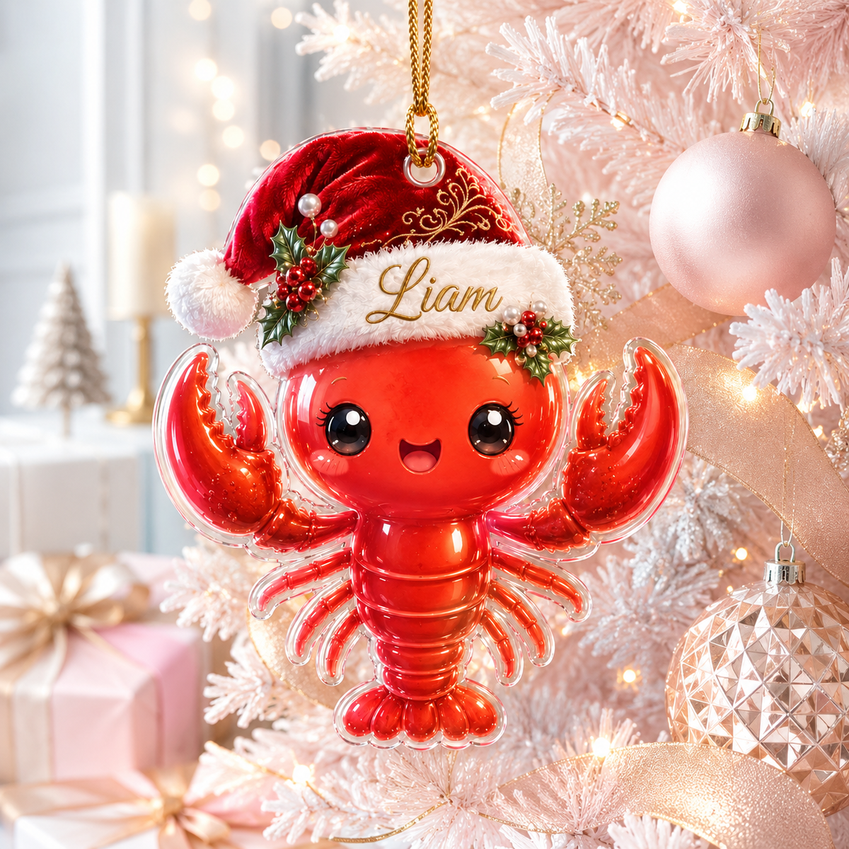 Animal With Santa Hat Lobster