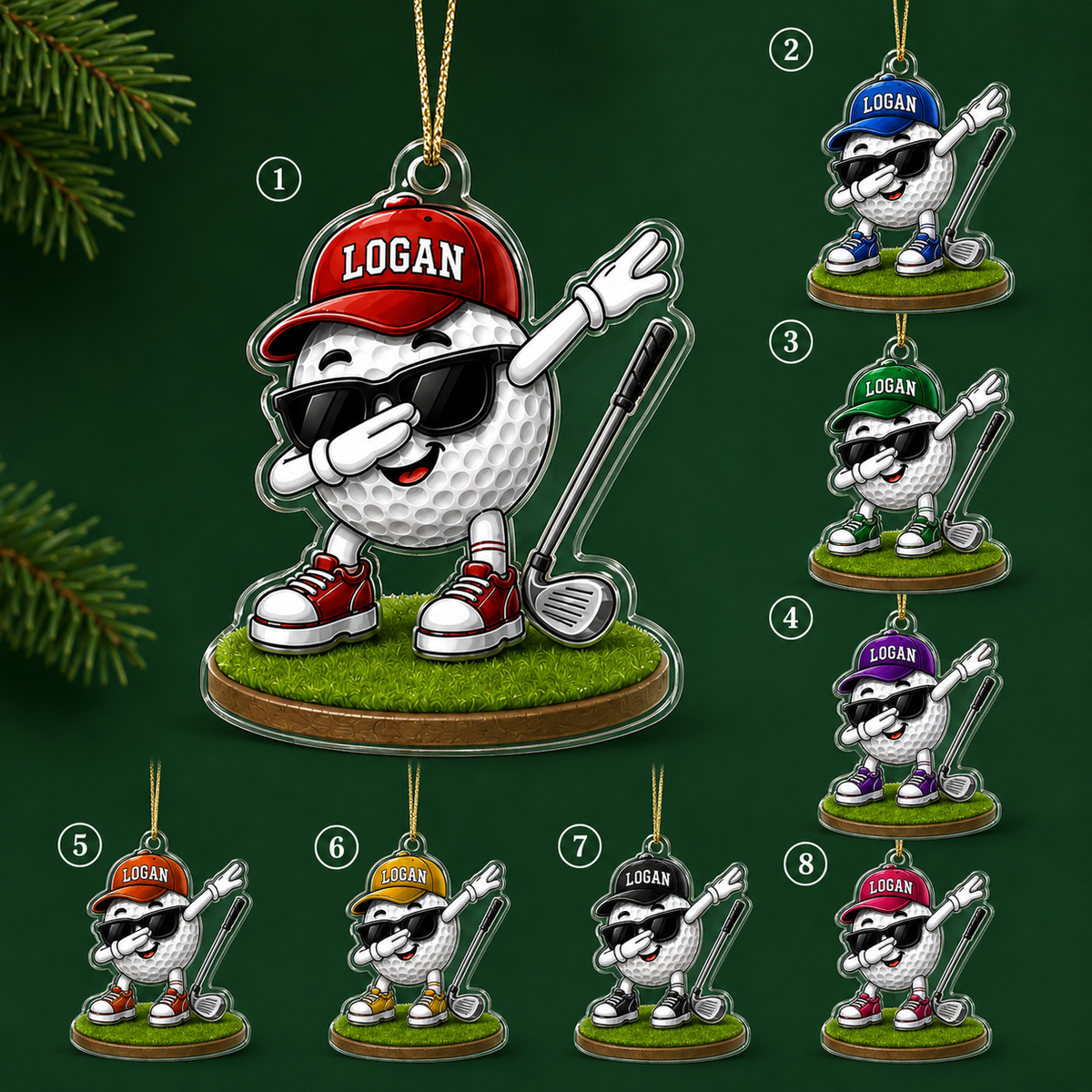 Golf Acrylic Style 16