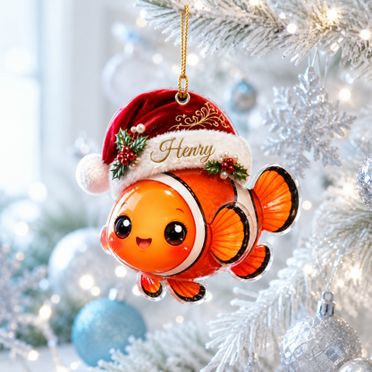 Animal With Santa Hat Clownfish