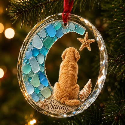Custom Dog Seashell Golden Retriever