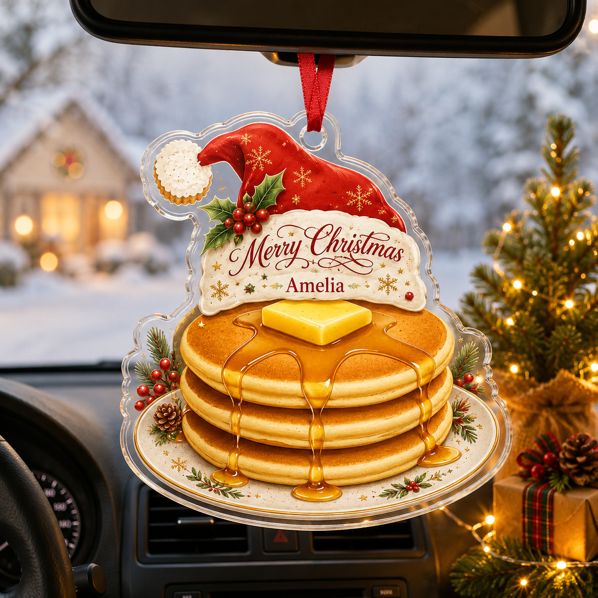 Personalized Kitchen Utensils Acrylic Christmas Pancake