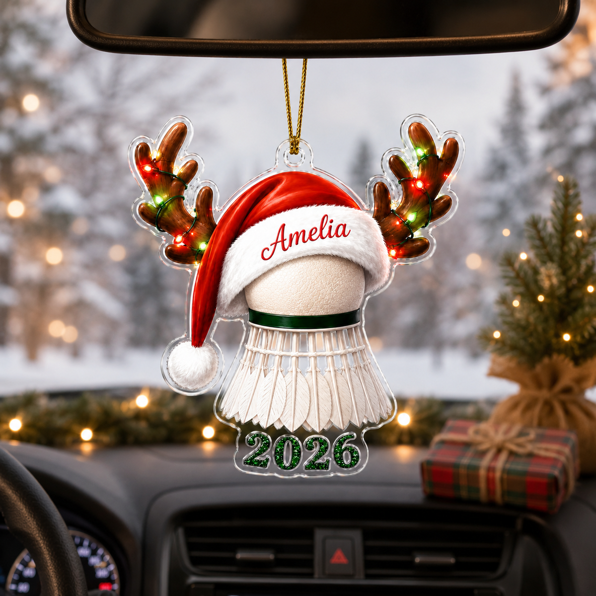 Christmas Sports 2026 Badminton Acrylic
