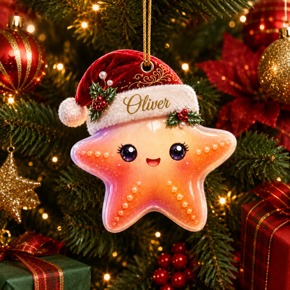Animal With Santa Hat Starfish