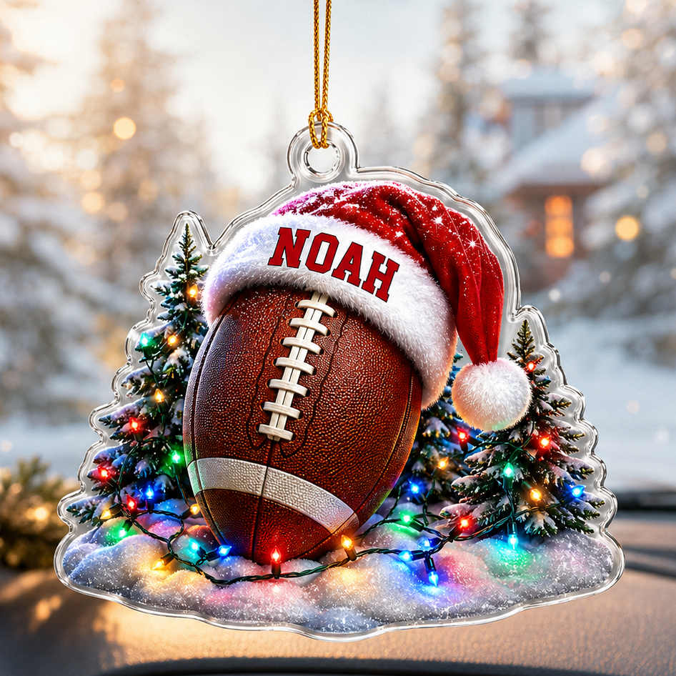 Custom Sports Christmas Acrylic - American Football