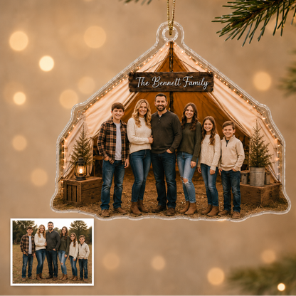 Camping Personalize Acrylic Family Camping