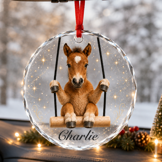 Animal Glass Ornament Horse