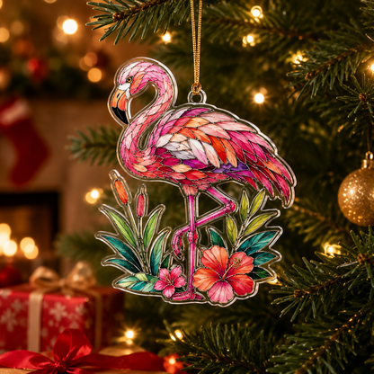 Bird With Flower Flamingo