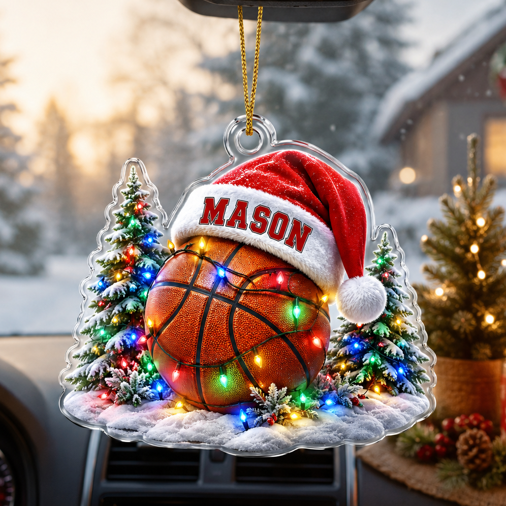 Custom Sports Christmas Acrylic - Baseball