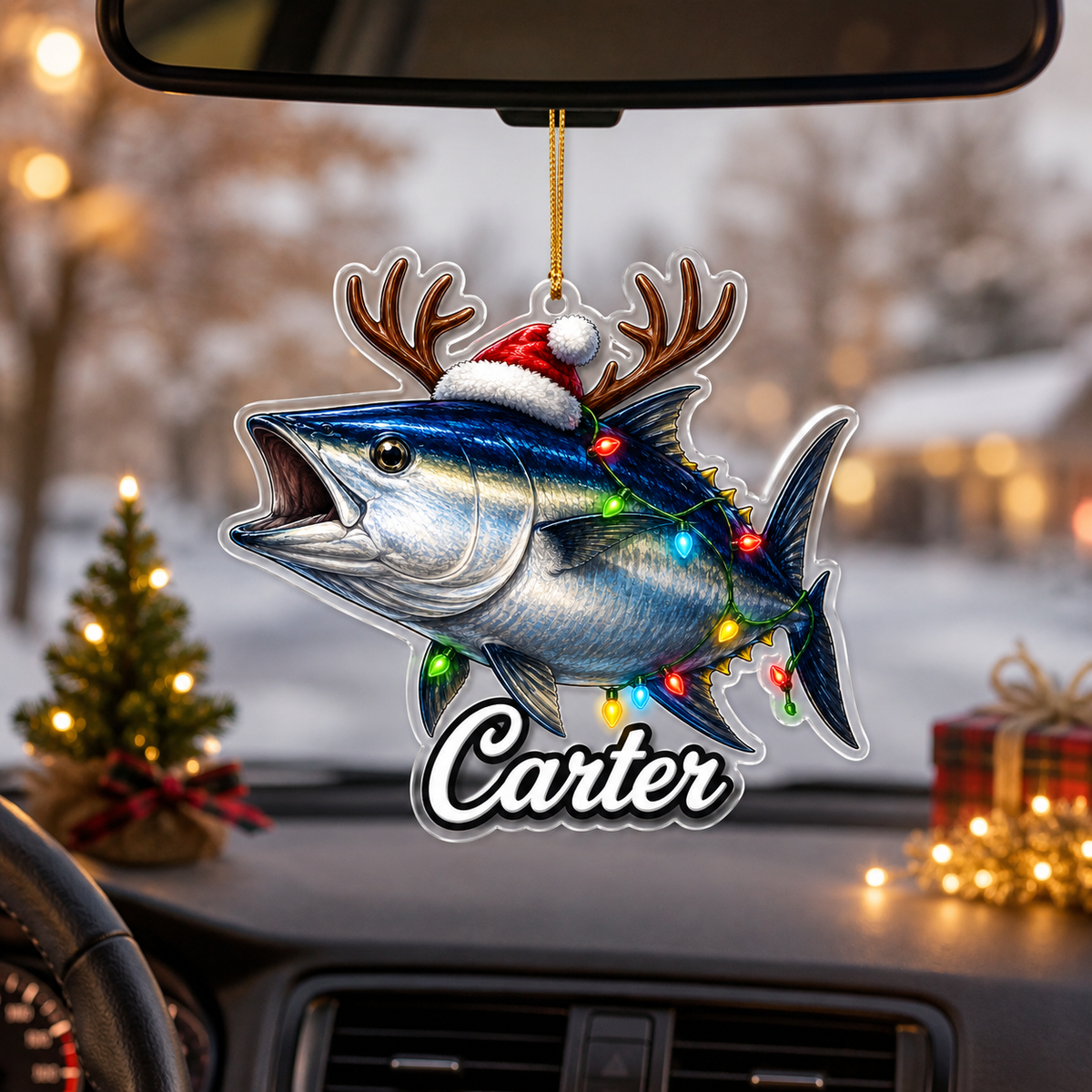 Fishing Christmas Lights Bluefin Tuna Acrylic