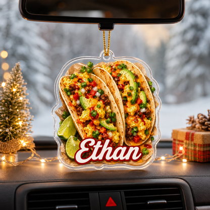 Breakfast Custom Name Breakfast Tacos Acrylic