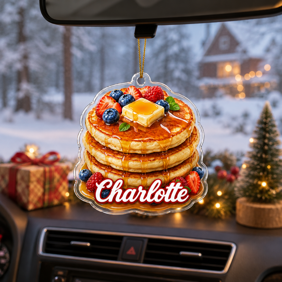 Breakfast Custom Name Pancake Acrylic