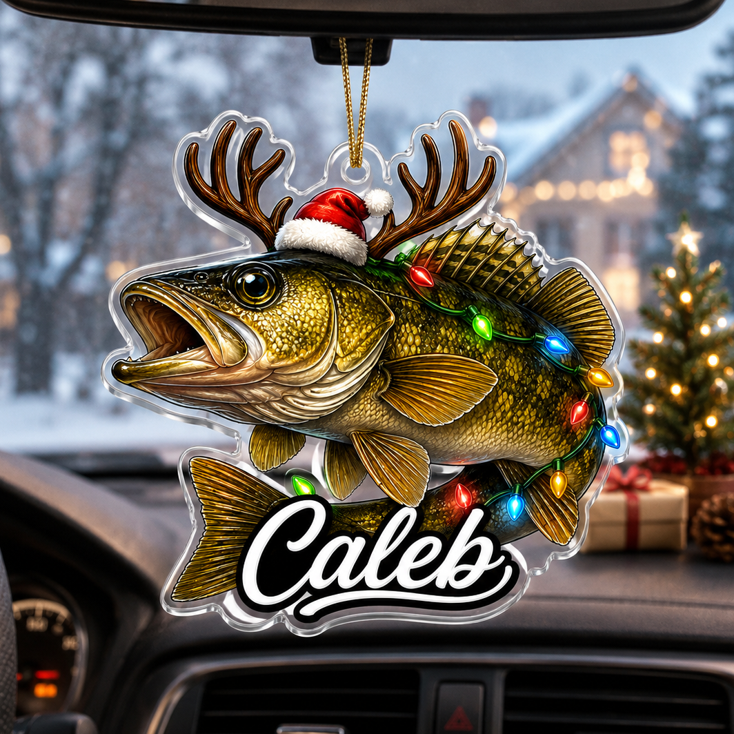 Fishing Christmas Lights Walleye Acrylic