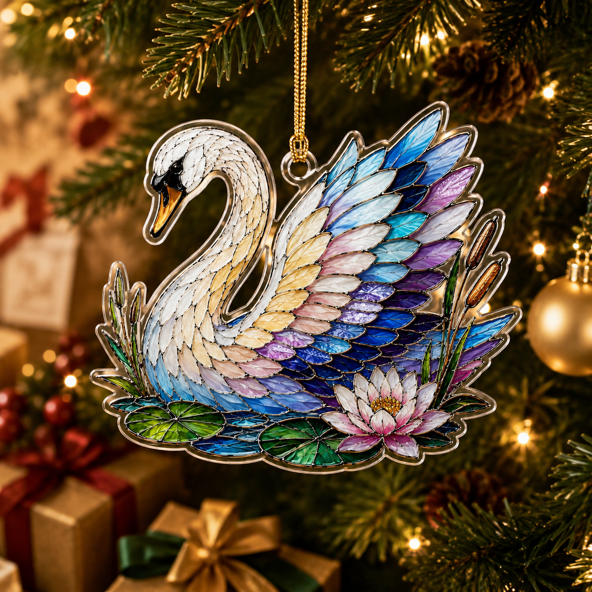 Bird With Flower Swan