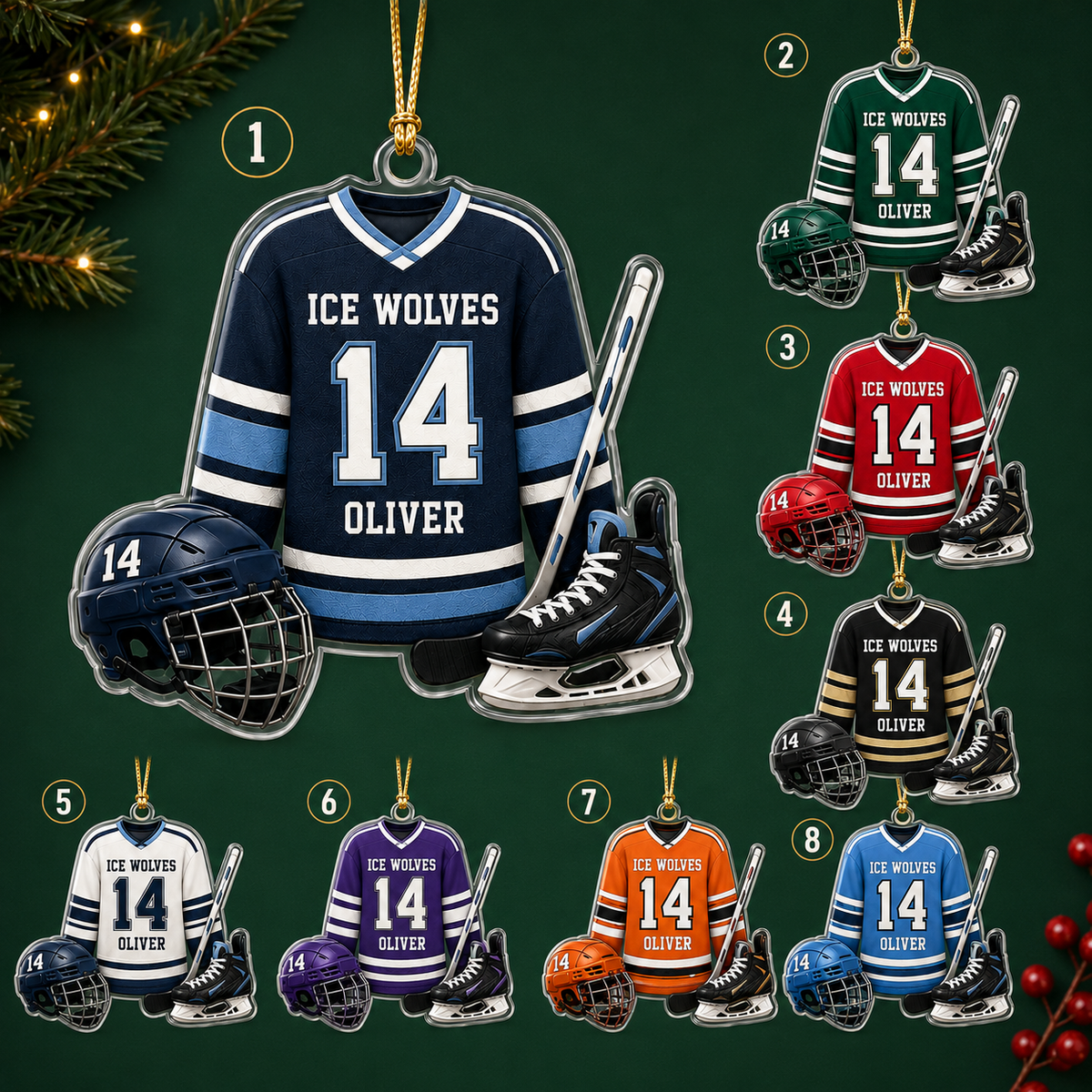 Hockey Acrylic Style 4
