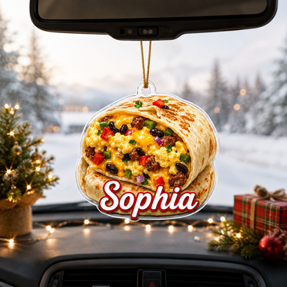 Breakfast Custom Name Breakfast Burrito Acrylic