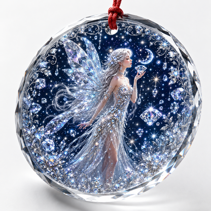 Fairy Glass Ornament Diamond Fairy