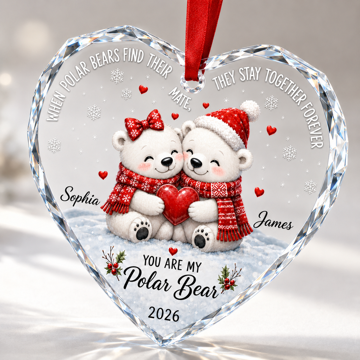 Custom Animal Couple Polar Bear