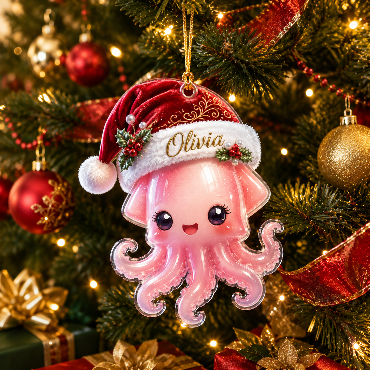 Animal With Santa Hat Squid