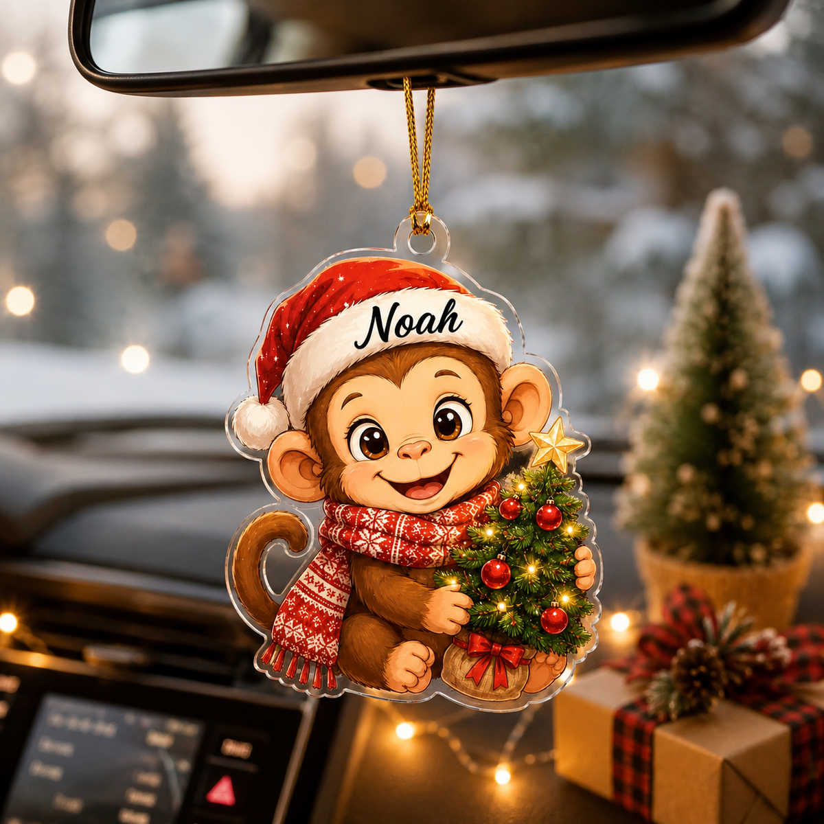 Animal Chrismas Monkey