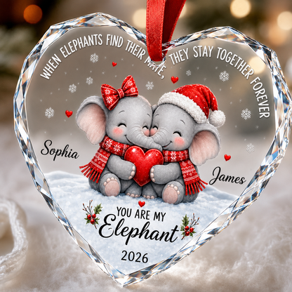 Custom Animal Couple Elephant