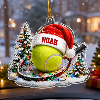 Custom Sports Christmas Acrylic - Tennis