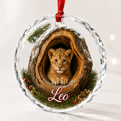 Glass ornament Animal Lion