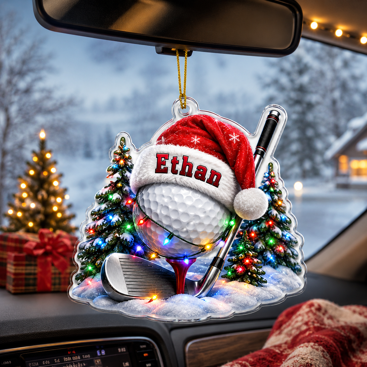 Custom Sports Christmas Acrylic - Golf