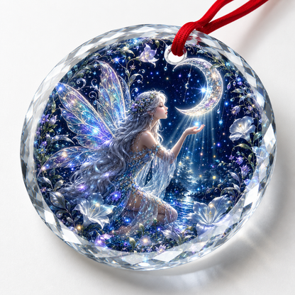 Fairy Glass Ornament Moonlight Fairy