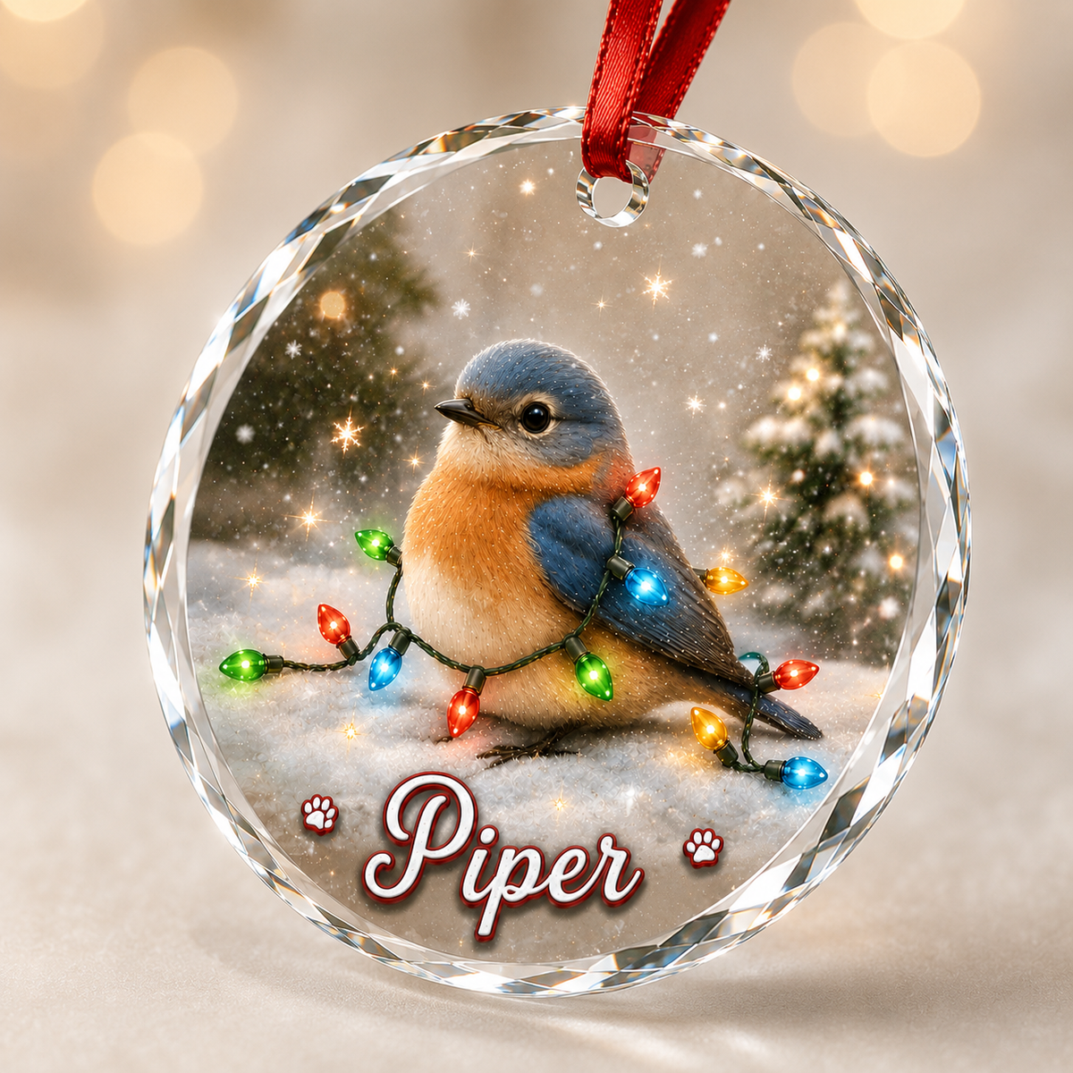 Glass Animal Led Light Bird
