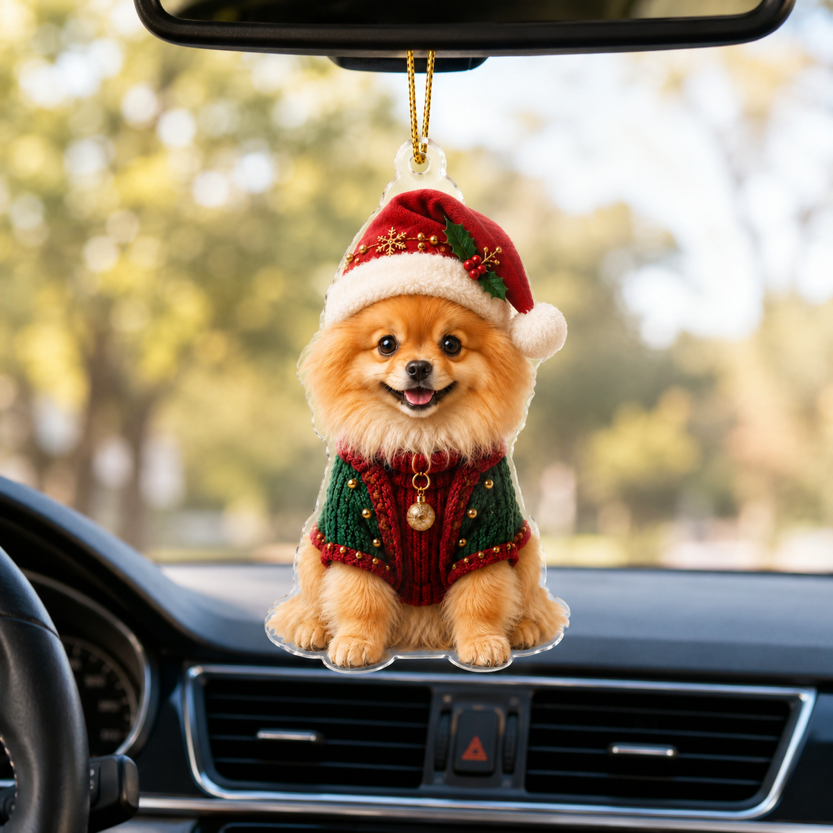 Dog Chrismast With Noel Sweater Pomeranian