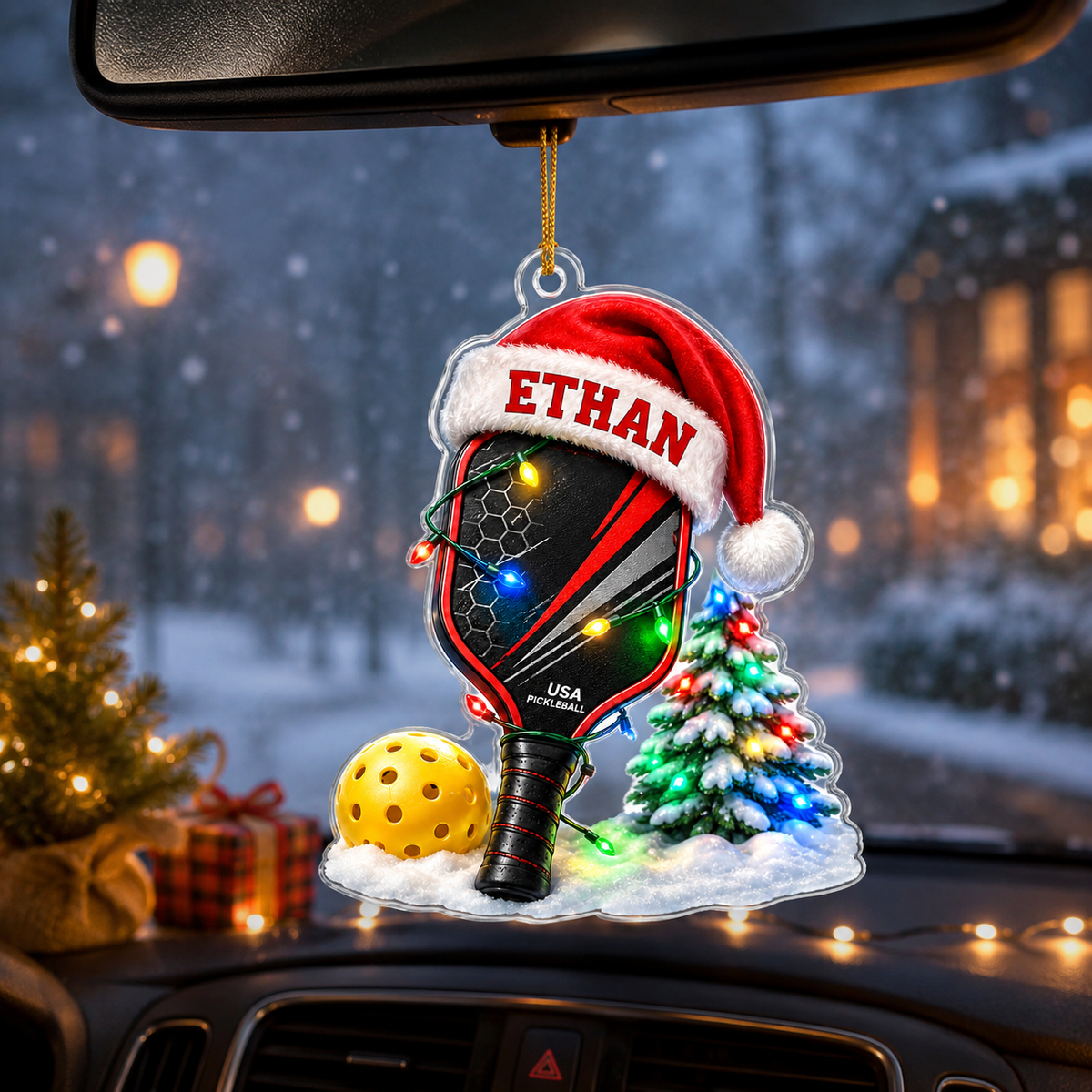 Custom Sports Christmas Acrylic - Pickleball