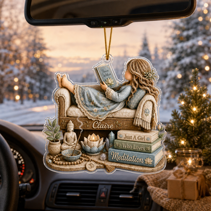 Personalized Just A Girl Hobby Meditation