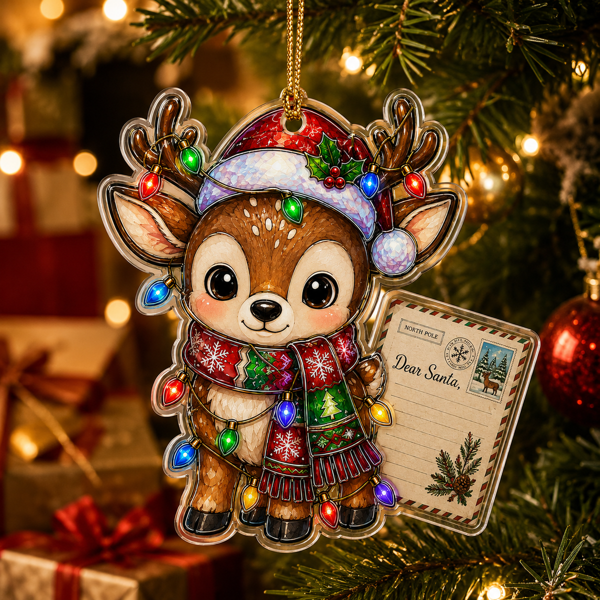 Animal With Christmas Led Deer