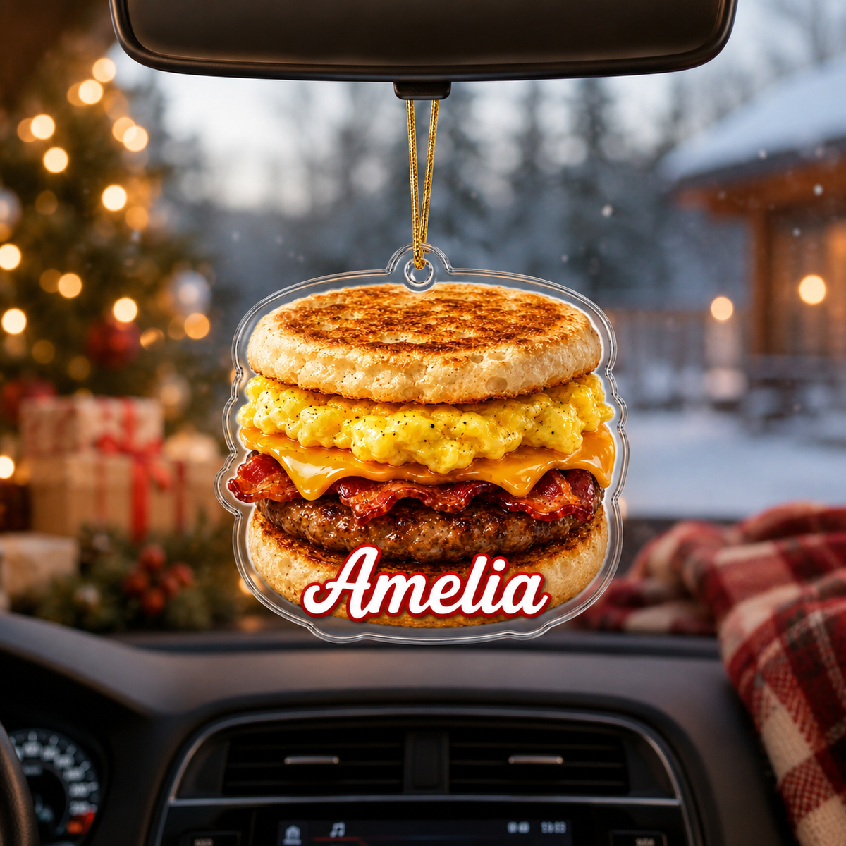 Breakfast Custom Name Breakfast Sandwich Acrylic