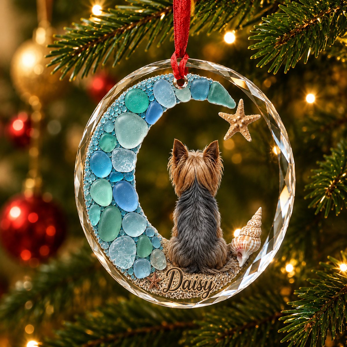 Custom Dog Seashell Yorkshire Terrier
