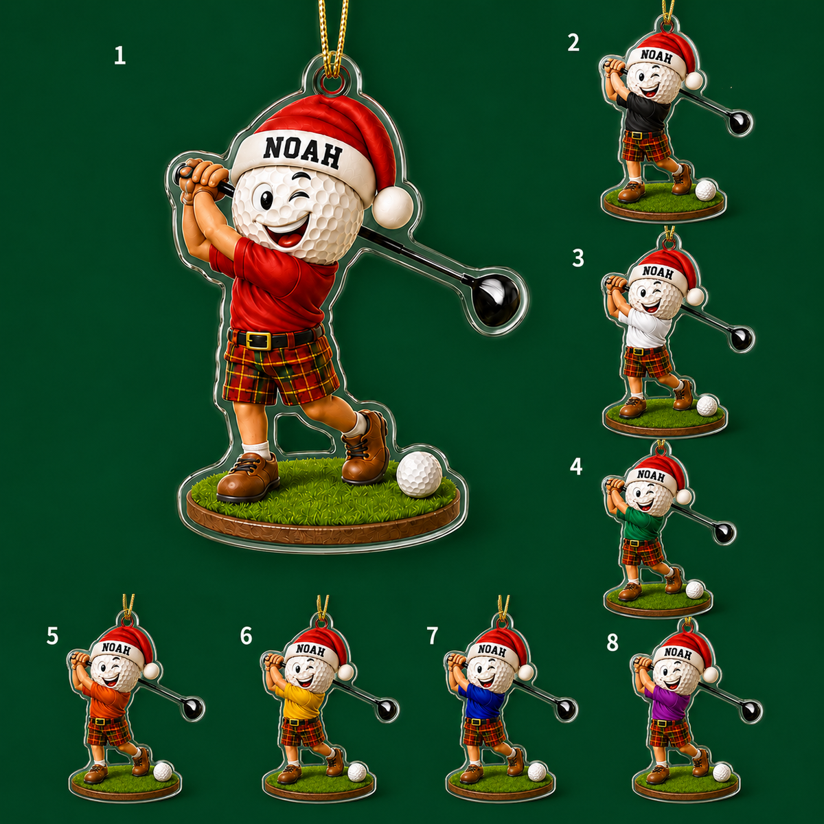 Golf Acrylic Style 17