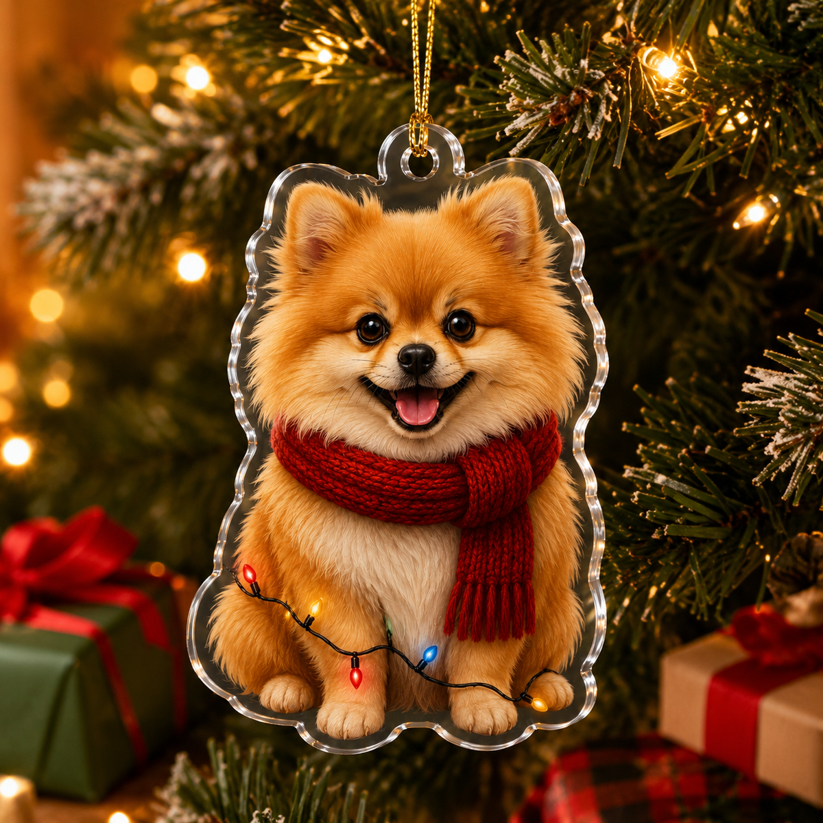 Dog Christmas Ledlight Pomeranian