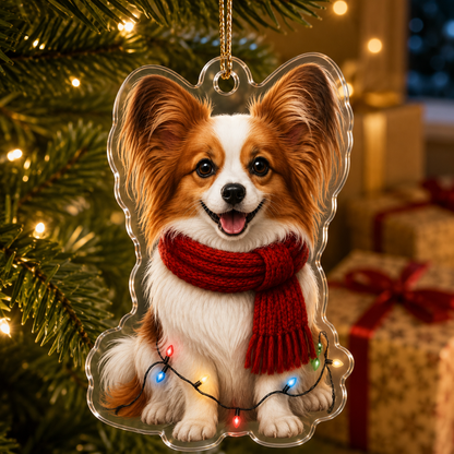 Dog Christmas Ledlight Papillon