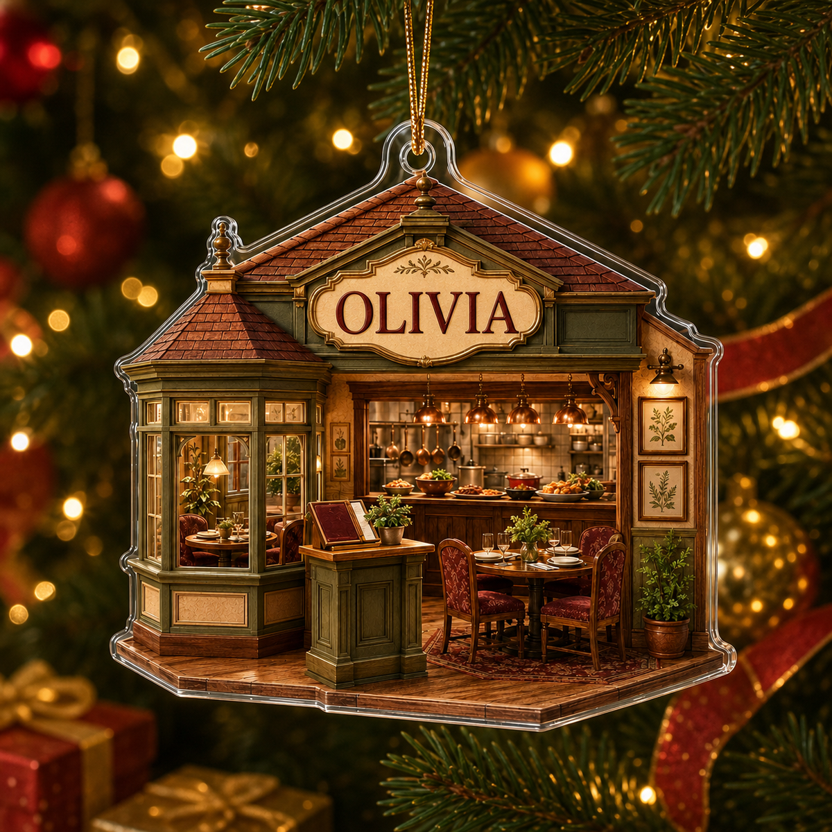 Food Lover Family-Owned Restaurant Ornament