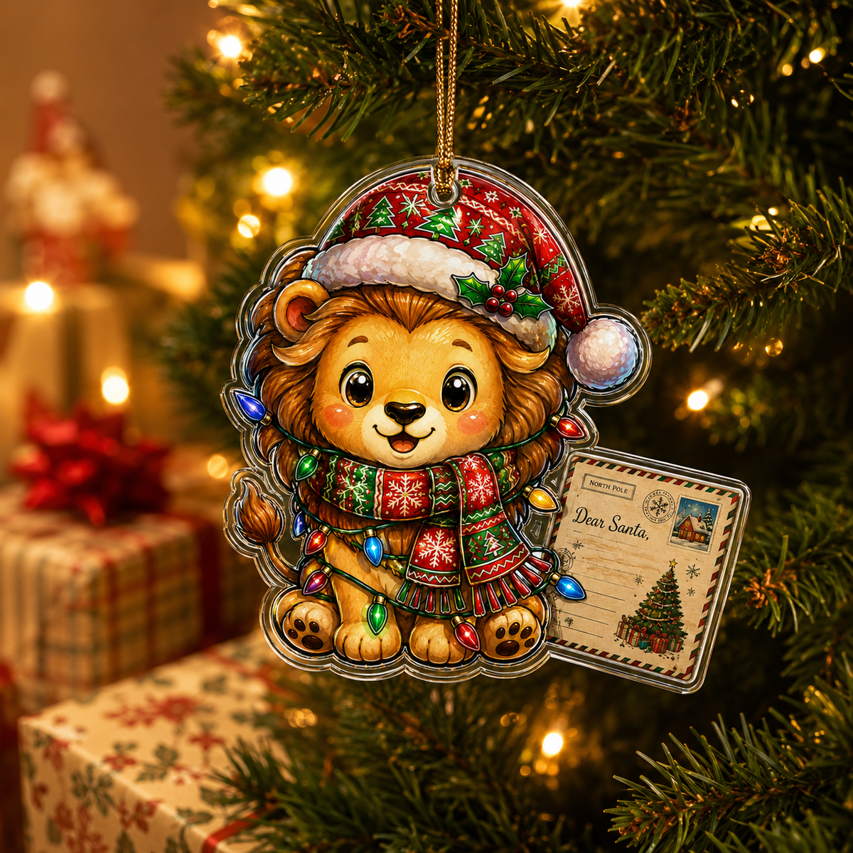 Animal With Christmas Led Lion