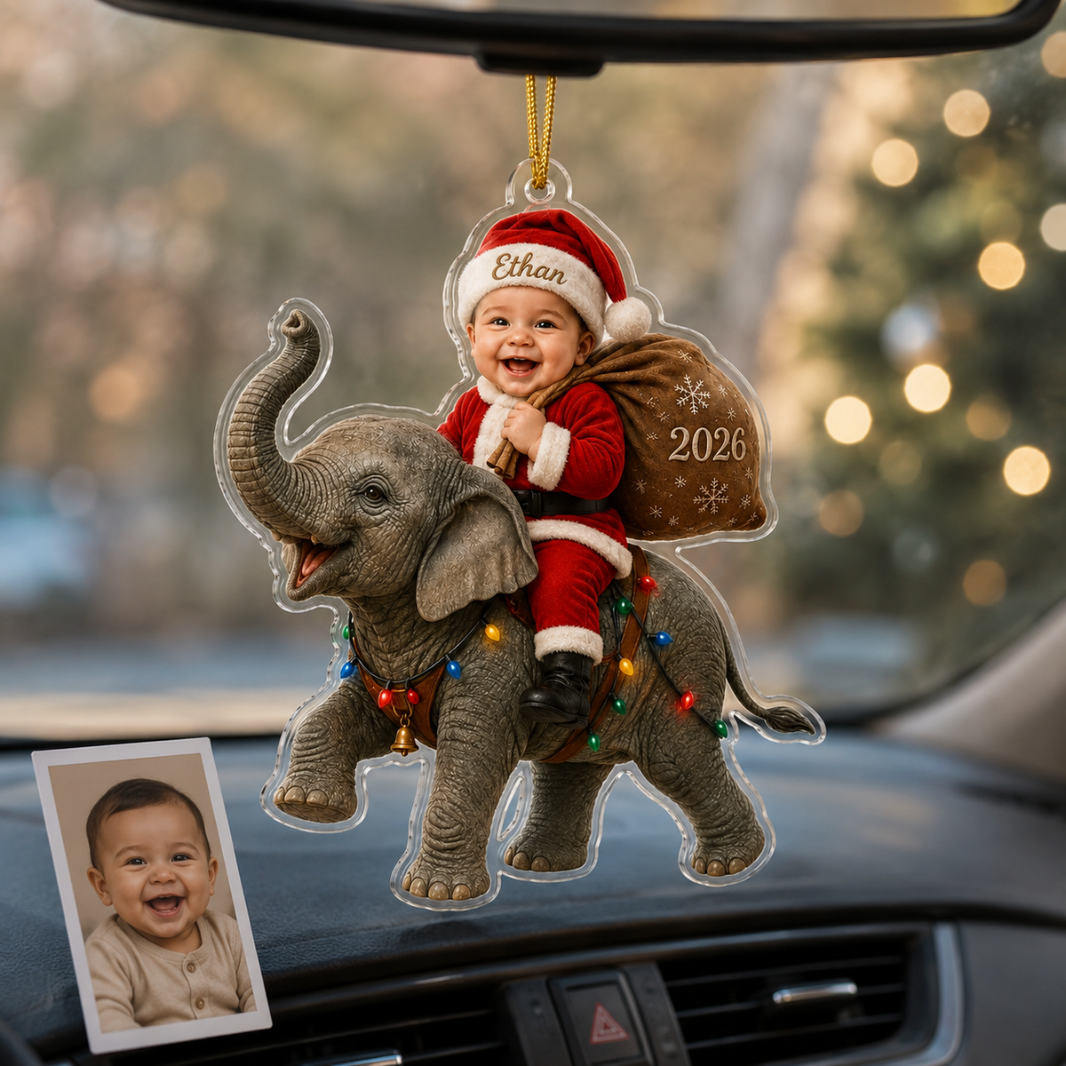 Custom Photo Baby Animal Elephant