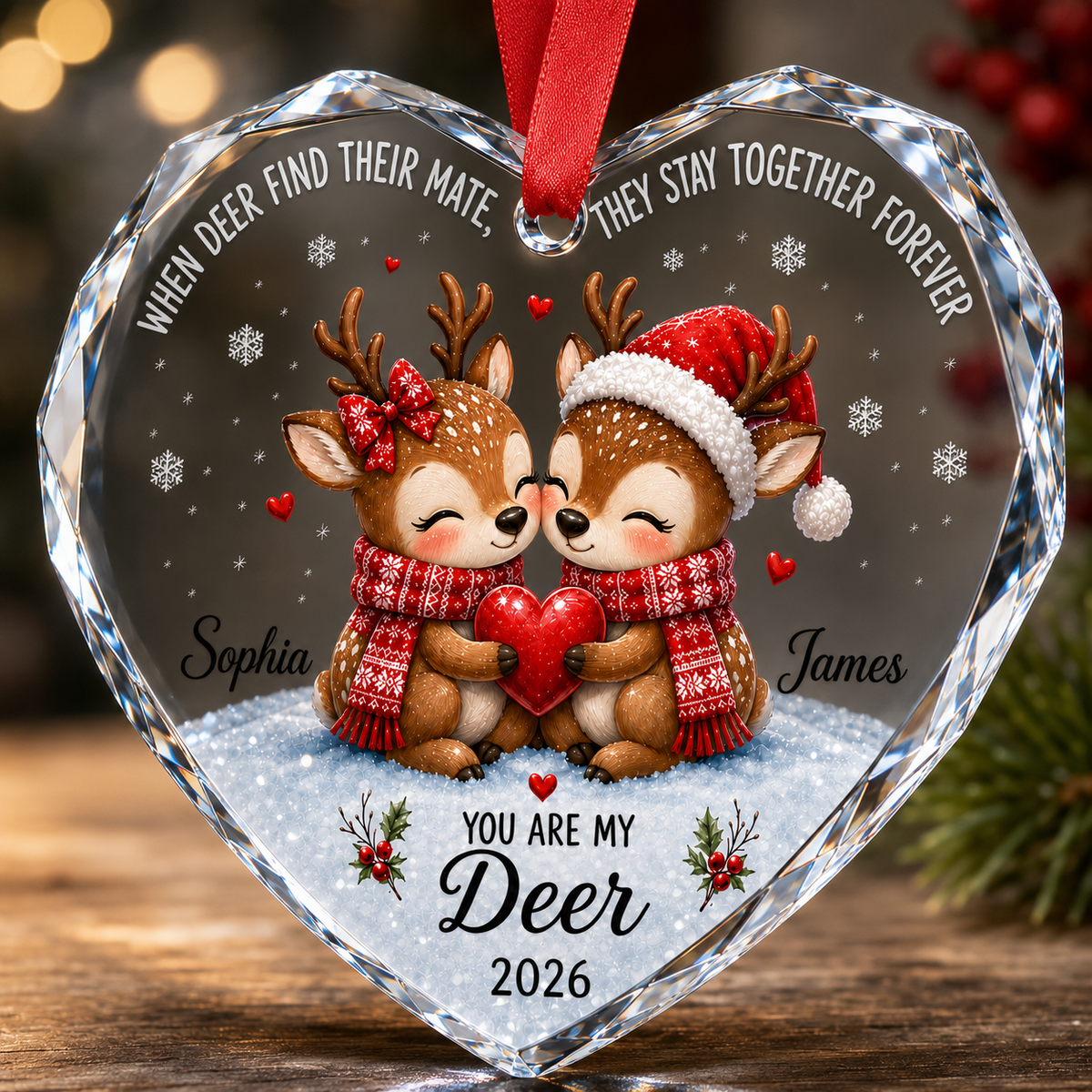 Custom Animal Couple Deer