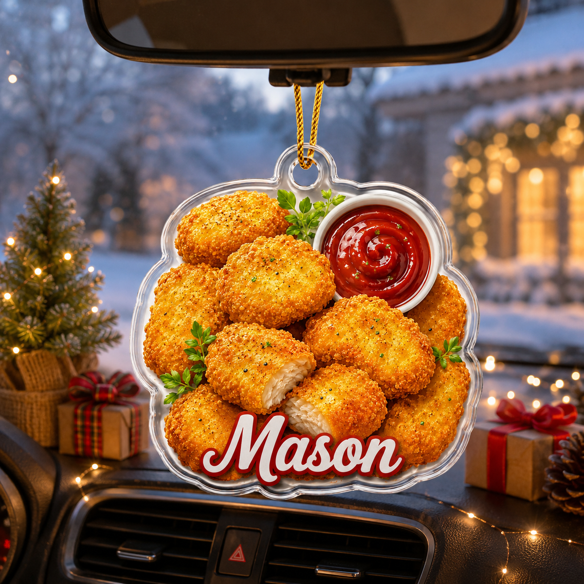 Breakfast Custom Name Chicken Nuggets Acrylic