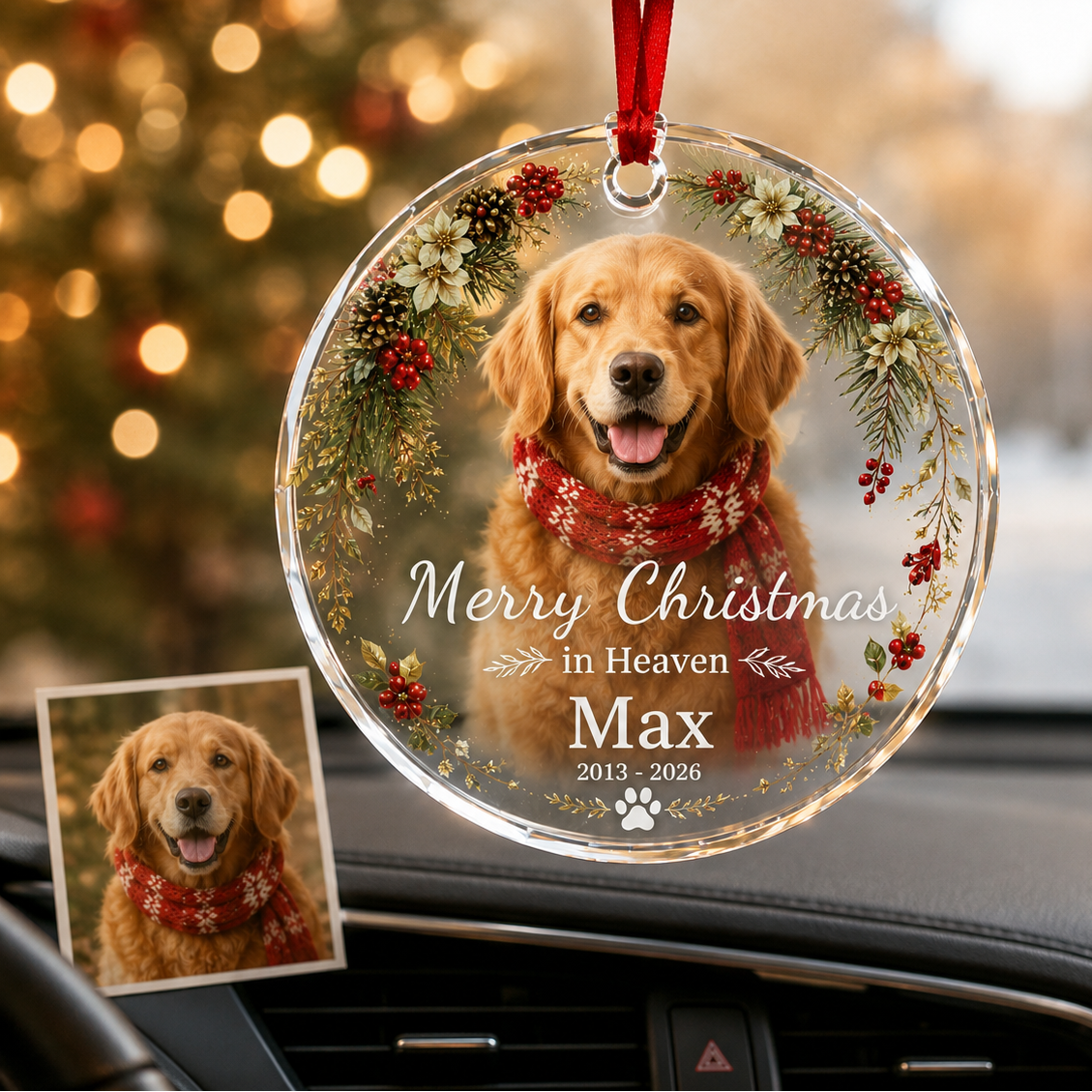 Custom Photo Dog Memorial Style 7