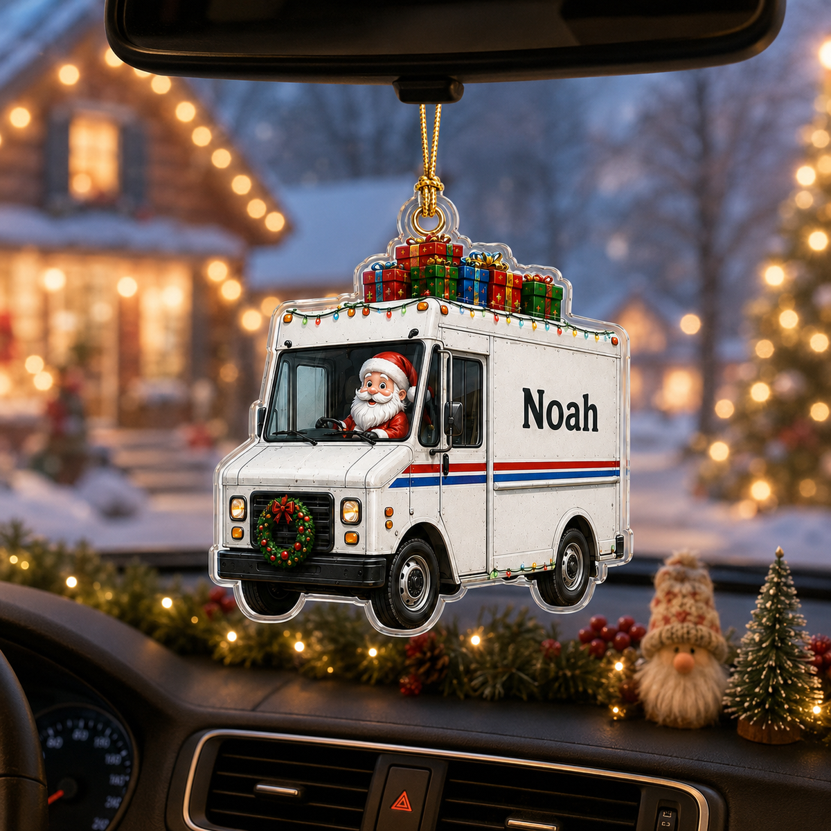 Santa Vehicle Mail Truck