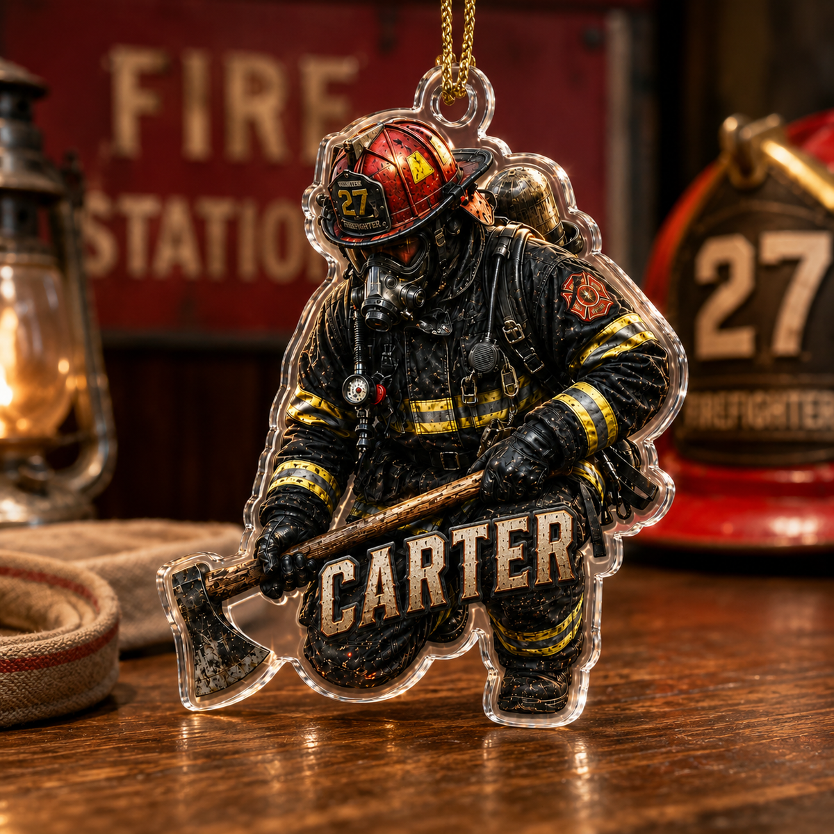 Firefighter With Axe