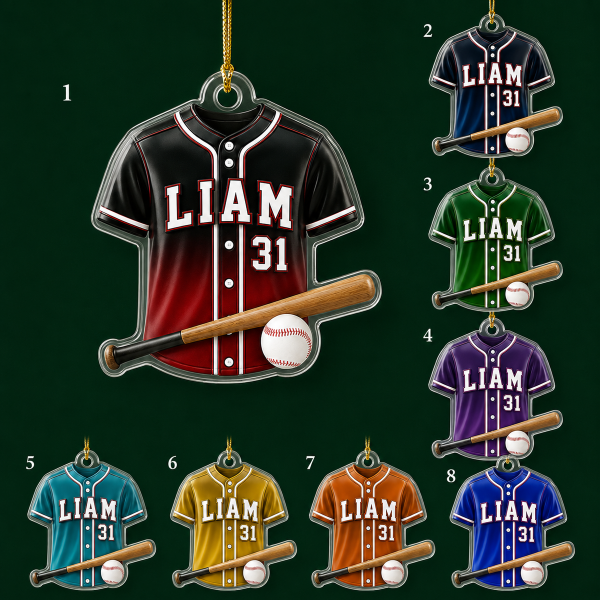 Baseball Acrylic Style 12