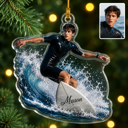 Surfing Personalize Acrylic Surfer